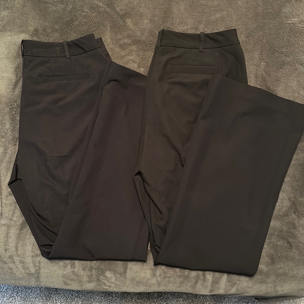 2 Pairs - CURVY FIT - Worthington size 10 Office pants. Black.